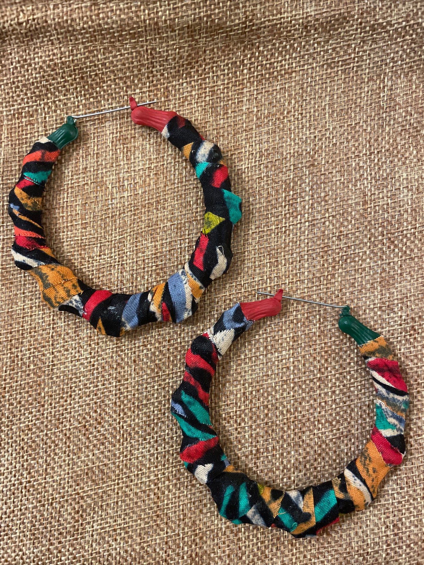 Bold Ankara Hoops *Limited Edition *