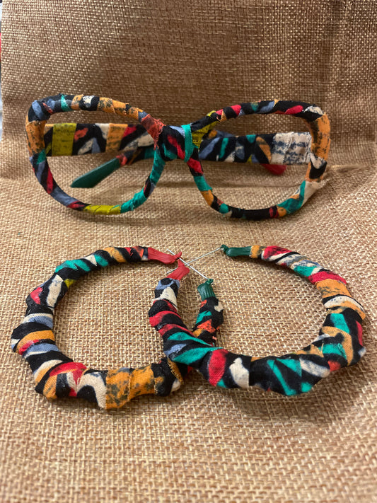 Bold Ankara Hoops *Limited Edition *