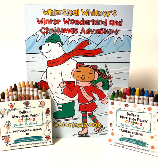 Whimsical Whitney's Winter Wonderland & Bellen's More than Peach Crayons Set