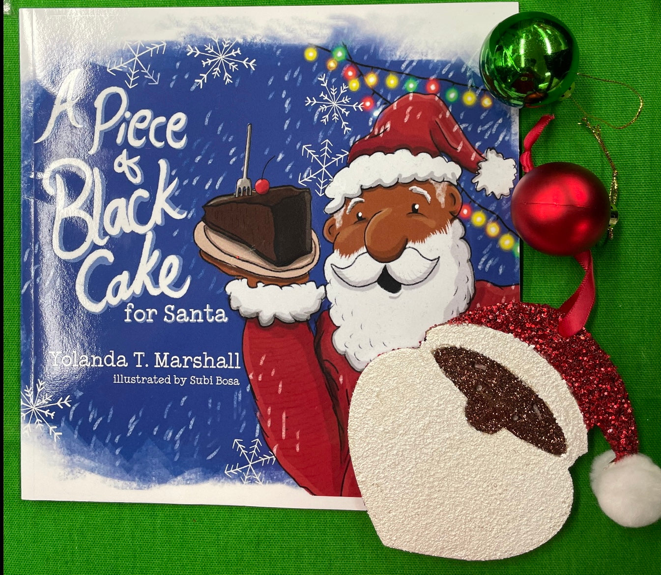 A piece of Black Cake for Santa - Book with Ornament