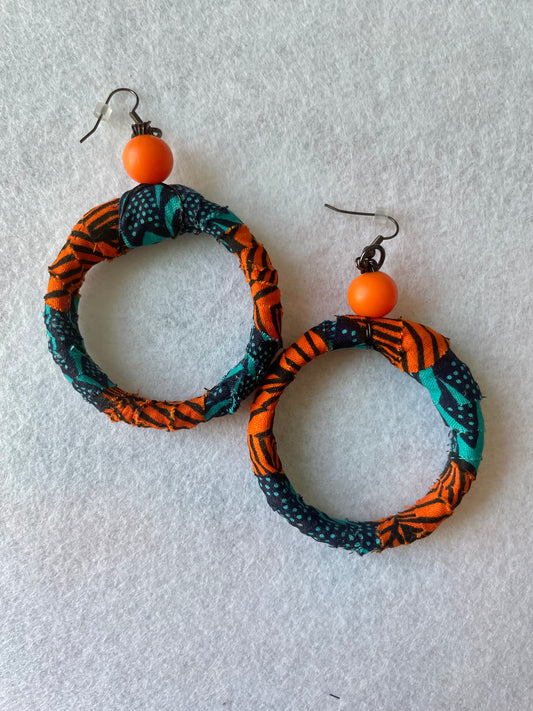 Orange & Turquoise Ankara